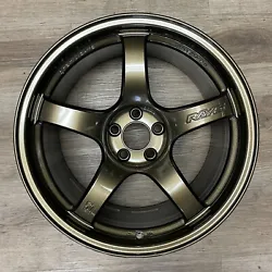 Color: Almite Gold. Bolt Pattern: 5x100. Rays Gram Lights. NO exceptions can be made.