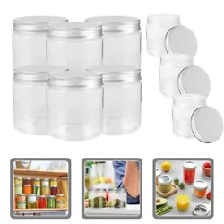 Size(250ML):9.00X7.00X7.00cm/3.54X2.75X2.75in. Multifunctional storage Mason Jars can provide more convenience to your...