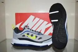 Nike Mens Air Max AP Shoes CU4826 009 Gray/Blue NIB Features and Benefits Premium leather and mesh uppers with a...