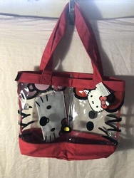 NWT Sanrio LoungeFly Hello Kitty Clear Tote Bag With Pouch Free Shipping.