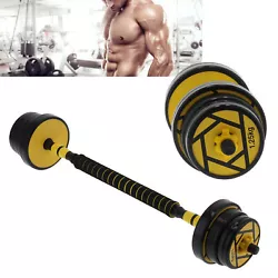 In this adjustable dumbbell suit, you can get 4 x 2.75 lb. dumbbell slice, 4 x 3.3 lb. dumbbell slice, and 4 x 4.4 lb....