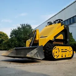 This loader machine features a small but high-performance 23hp engine for smooth functionality and easy maintenance....