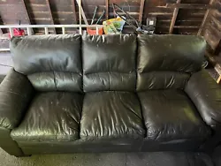 3 Seat Leather Couch.