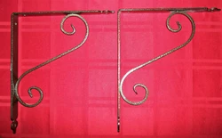 Scroll Design Braces. Wall Mounted Shelf Brackets. The screws to mount are not included. I have another set of 2 that...
