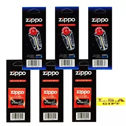 Zippo Genuine Flint Wick will keep your windproof lighter working at optimum performance. 3 Value Park Zippo Lighter...