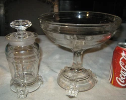 , XXX RARE!, AND MUCH HARDER TO FIND! BOTH PIECES OF VIKING GLASS ARE INCREDIBLY SOLID, CLEAN, STRONG, AND WELL MADE!...