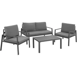Vous êtes à la recherche dun ensemble de jardin moderne ? Notre salon de jardin bas GÖTEBORG 4 places tectake est...