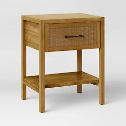 •Rectangular wood-finish accent table enhances the look of your living space •Sturdy wooden frame offers lasting...