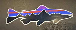 You are bidding on a new Patagonia trout decal.  8
