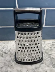 Faberware Box Grater Slicer 4 Way Steel Cheese Grater Handy Carry Handle.