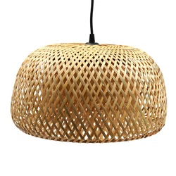Bamboo Wicker Rattan Shade Ceiling Pendant Light Fixture Hanging Lamp Restaurant. 1X Bamboo Wicker Rattan Shade Pendant...