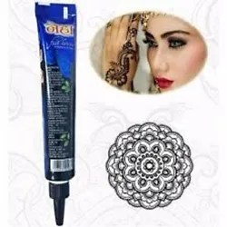 NEHA Natural Instant BLACK Henna Paste Tubes. High-Quality & Fast-Drying Henna Tube in Export Quality. Make Temporary...