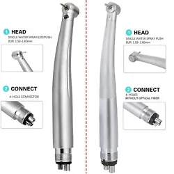 Bur size : 1.59-1.6mm. Back siphonage prevention sanitation handpiece Professional LED light source, superior...