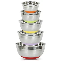 Durable and High Quatity - Made of high quality stainless steel for resistant, rustproof tool - mixing bowls are...
