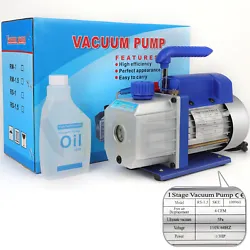   Product description: The 4 CFM 1/3HP Rotary Vane Deep Vacuum Pump was designed and produced  with high performance...