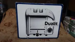 Dualit Bread Toaster 2 Slice Wide Slot Crumb Tray Timer Kitchen Appliance   Its an open box item but in brand new...