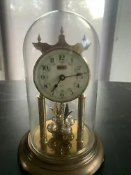 ANCIENNE HORLOGE DÔME SILVOZ Horloge à manteau allemand à dôme vintage, made in Germanyhorloge vintage Années...