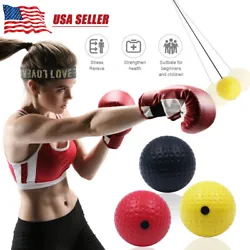 Headband--Silicone Sweatband. No matter where you are, you can play this boxing reflex ball when you are free. It...