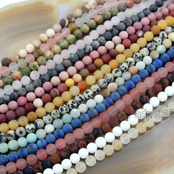 Sizes to Choose From : 4mm 6mm 8mm 12mm. Material : Natural Matte Gemstone. We wholesale top quality semi-precious...