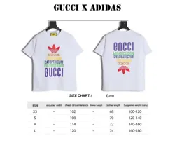 Adidas X GUCCI joint series. The front is decorated with Trefoil 