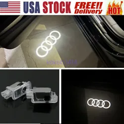 This is one pair (2 pcs) of amazing door step courtesy laser projector ghost lights for a AUDI. When you open the door,...