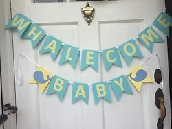 Custom banner for your baby shower. Customize by adding a name for us $5. Just message me! Banner comes in a green...