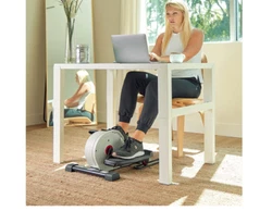EASY TRANSPORTATION – A centrally located transportation handles allows you to move your elliptical with ease....