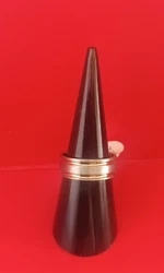 Bijoux Anneau Homme en acier inoxydable. Argenté avec 2 liserés doré  1,8cm de diamètre.