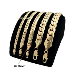 THIS IS HOTTEST TREND:4mm TO 12mm MIAMI CUBAN LINK CHAIN NECKLACE BRACELET. This stunning 14k GOLD PLATED CUBAN LINK...