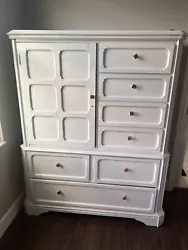 dressers for bedroom wood white. Condition is Used. Local pickup only.