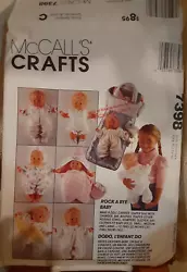 McCalls 7398 Rock A Bye Baby DOLL Clothes Carrier Bag 12