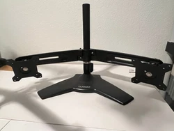 Supports Flat & Curved Displays. 75 x 75mm & 100 x 100mm VESA Layout. Integrated Cable Organizers.