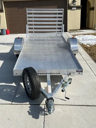 Cargo Pro, aluminum (400lb empty wt) utility trailer. Very lightly used aluminum trailer 16’ long, 7.5’ wide...