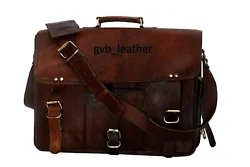 HANDMADE BRIEFCASE SATCHEL BAG. Each bag is uniquely individual due to slight color and marking variations on natural...