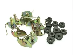 You are buying ten (10) NEW fasteners. The nuts are black serrated flange.