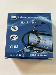 HD 3 in 1 USB Type C Endoscope Inspection Camera for Android Phone PC. Brand new