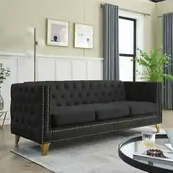 ✔Classic Chesterfield Sofa. Using the classic Chesterfield sofa design, classic and sophisticated. ✔Nailhead trim....