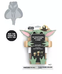 New Disney Baby Yoda The Child Grogu Mandalorian Flexi Phone Holder & Stand.