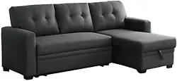 This convertible Pemberly Row is sectional and brings spare sleeping space and a modern style to your living room. A...
