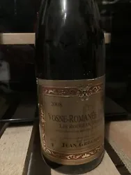 Grand Vin De Bourgogne : Vosne romanée 1er cru les rouges du dessusdernière bouteilleConservé en cave Pas de...