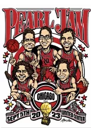 Purchased at United Center on 09.05.2023. Item will be shipped in a cardboard tube.