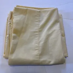Martha Stewart Everyday Pillowcases Solid Yellow Standard Set of 2 USA. Actual measurements from hem to bottom:...