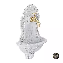 ●L’évier de jardin se caractérise par son look nostalgique; chic mate La fontaine murale est idéale pour jardin...