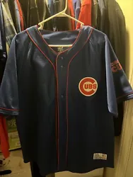 Chicago Cubs Jersey Sz XL Blue Embroidered Button Dynasty Series MLB Baseball. Condition is New. Shipped with USPS...