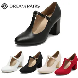 Comfort design：Classic closed toe cap and chunky heel low heel shoes will not increase the pressure on the forefoot....