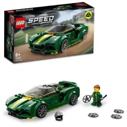 LEGO 76907 Speed Champions Lotus Evija Voiture de Course. Jouet Réduit Avec Minifigure de Pilote de Course. Jouet Pour...