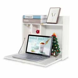 2 in 1 New Design Floating Desk with Storage. [Multifunction & Space Saving] Multifunctional Laptop Desk can be used as...