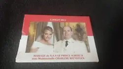 Collection brillant universel Monaco 2011 état parfait mariage princier.