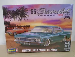 REVELL #4497. 66 CHEVY IMPALA SS 396 2IN1 KIT. 1/25 SCALE.
