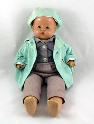 I have not done any restoration or cleanup work on this doll. All limbs, head, arms and legs are movable, with many...